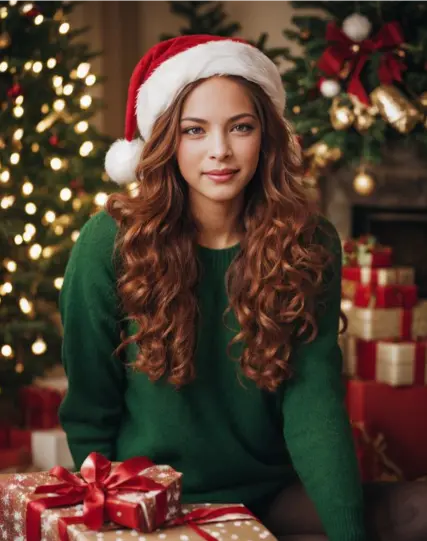 Christmas Ladki Ki Photo