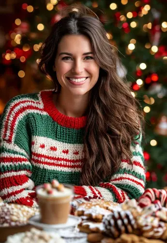 stylish young girl christmas pictures photos