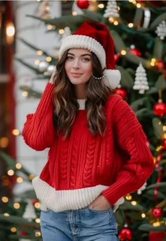 Artistic Christmas Ladki ki Photos