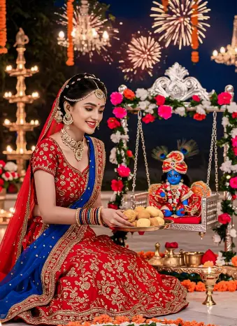 Diwali Ladki Ki Photo