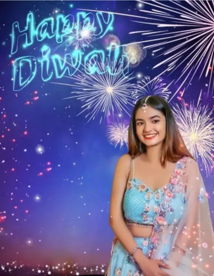 Diwali Ladki Ki Photo