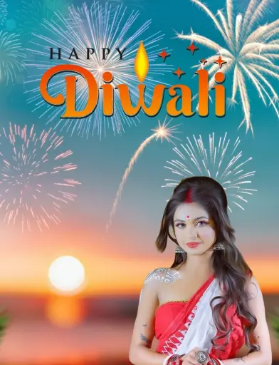 Diwali Ladki Ki Photo 2025