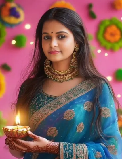 Diwali Pic Girl