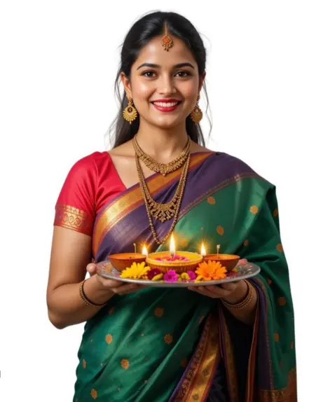 Cute beautiful Ladki ki Photo in Diwali