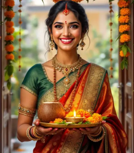 Cute beautiful Ladki ki Photo in Diwali