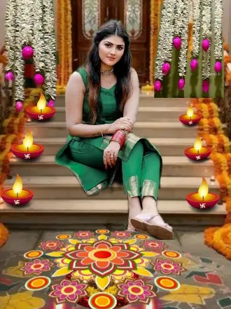 Cute beautiful Ladki ki Photo in Diwali 2025