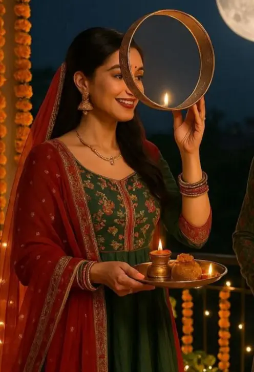 Karwa Chauth Ladki Ki Photo