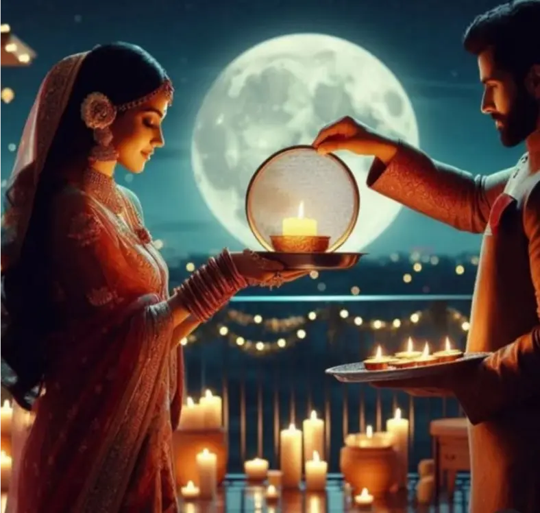 Status Keliye Karwa Chauth Ladki Ki Photo