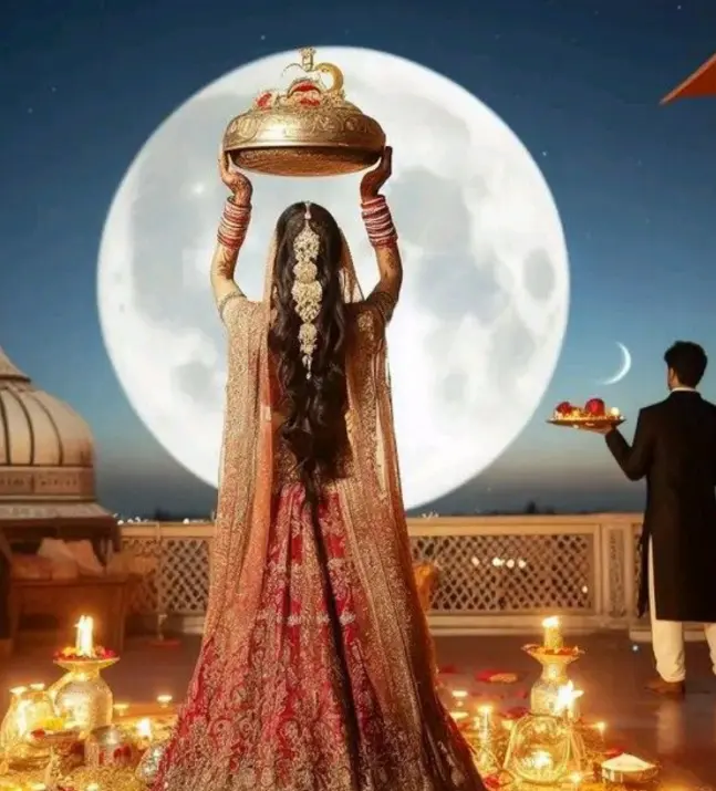 Beautiful Karwa Chauth Ladki Ki Photo