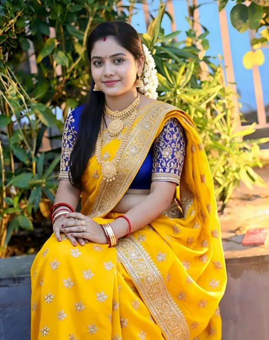 Ladki Ki Photo Saree Mein