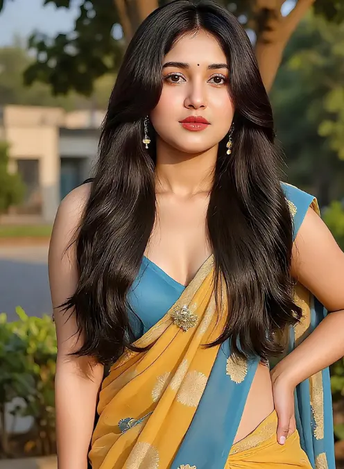 Stylish Ladki ki photos With Saree