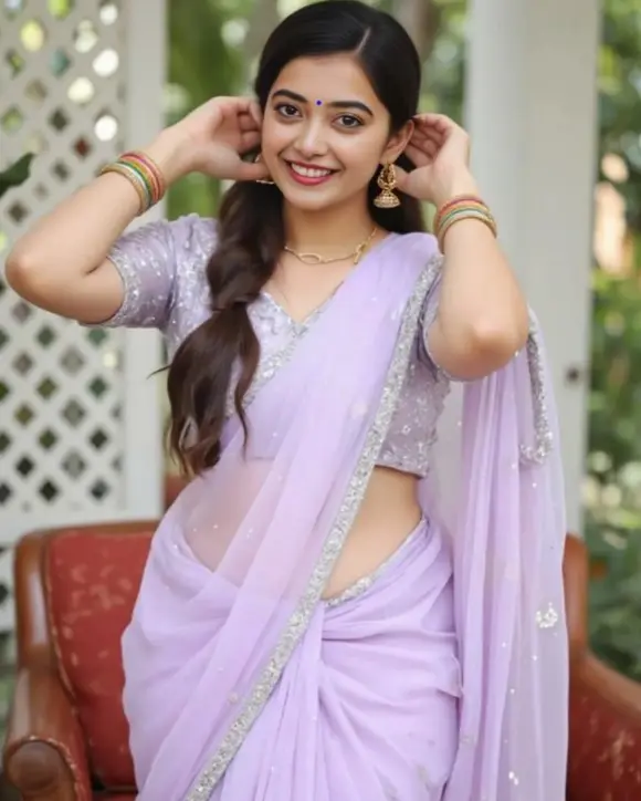 Traditional Ladki ki photos saree mein