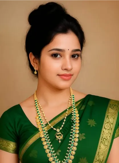 New Style Mein Ladki Ki Photo With Saree