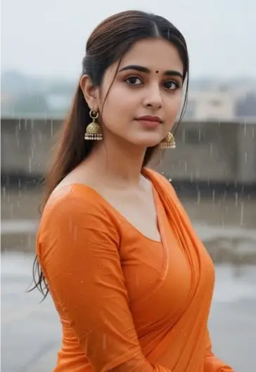 New Style Mein Ladki Ki Photo With Saree new Trend