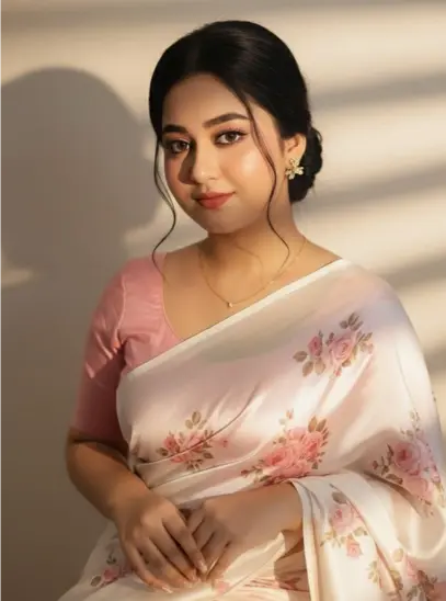 New Style Mein Ladki Ki Photo With Saree new Trend