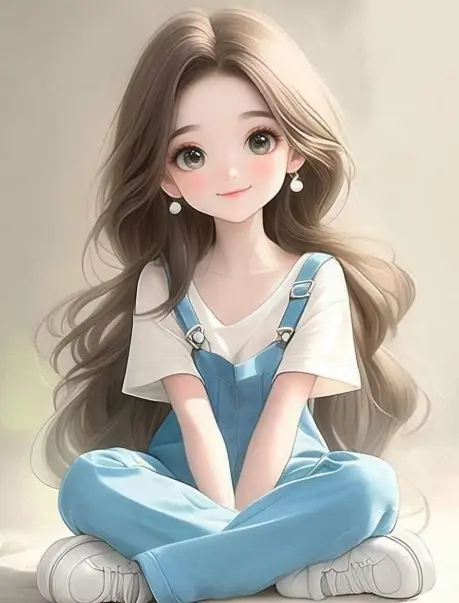 cartoon girl image