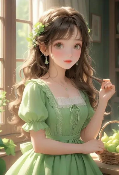ai cartoon girl image