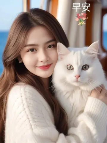 Ladki Ki Photo With Cat HD Image
