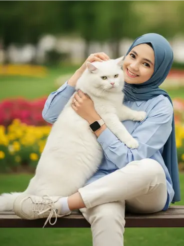 Ladki Ki Photo With Cat whatsapp dp