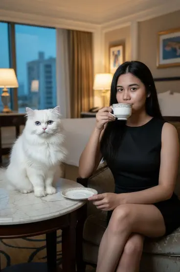Ladki Ki Photo With Cat whatsapp dp