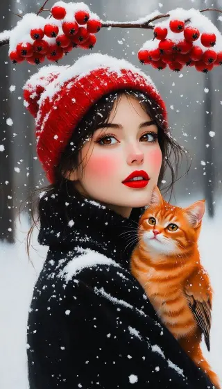 Ladki Ki Photo With Cat whatsapp dp