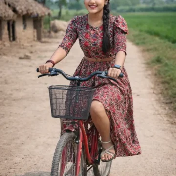 17 year Simple Village girl Photo same Face