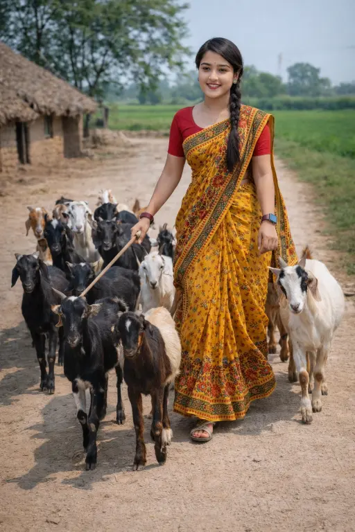 Simple Village girl Image