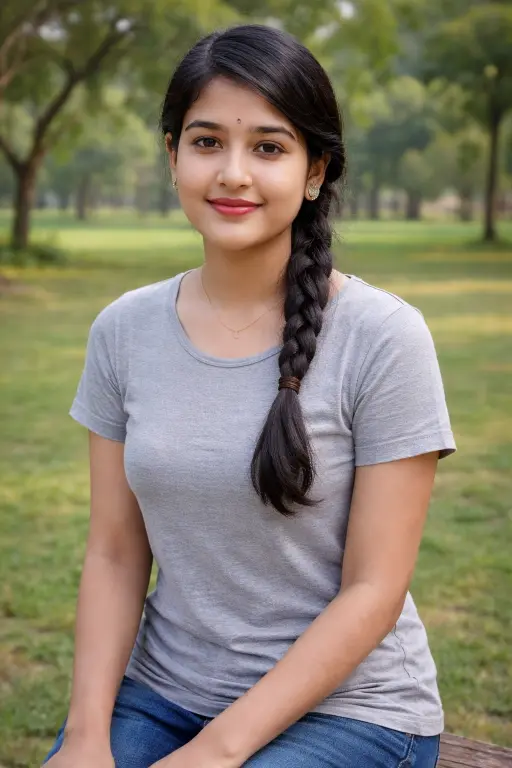 Simple Village girl Pic