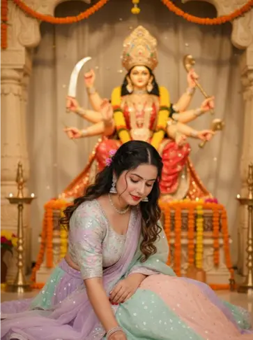 Navratri Ladki Photo in HD