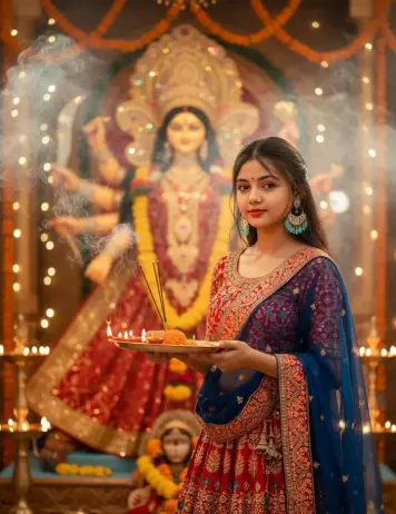 Navratri Ladki Photo in HD