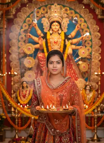 Navratri Ladki Wallpaper in HD