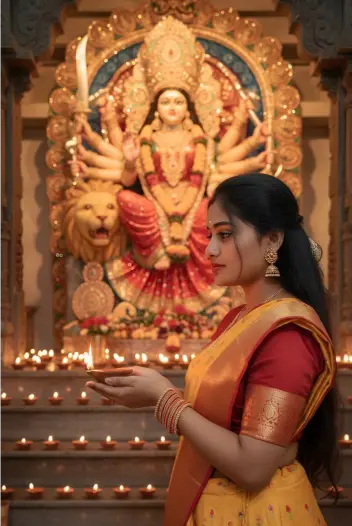 Navratri Ladki Photo in HD