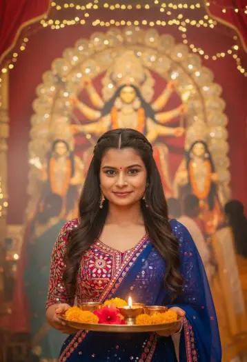 Navratri Ladki Image in HD