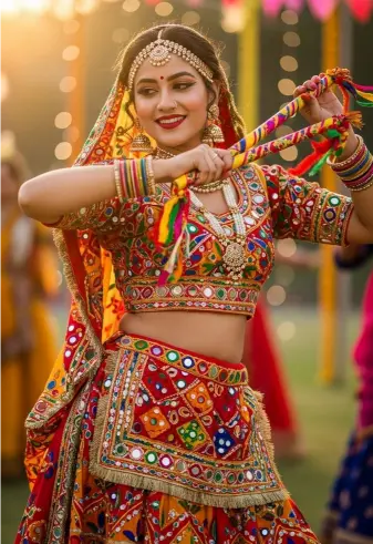 Stylish Garba Dress Photo & Traditional Look 2026
