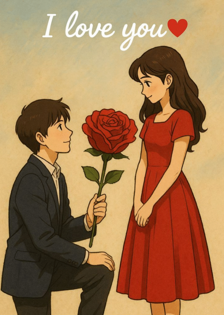 Cute love Dp pic propose way