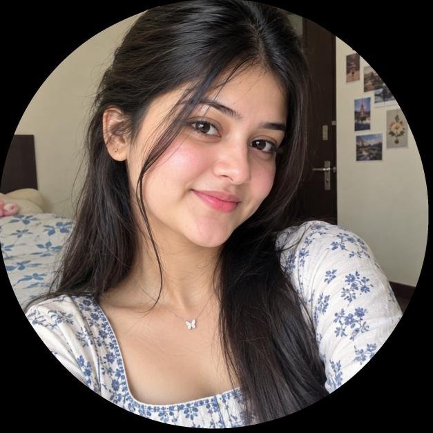Muskurate hua ladki ki photo black background mein
