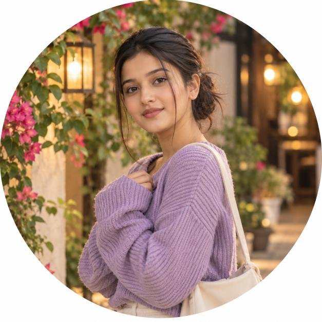 circle frame me beautiful ladki ki dp photo
