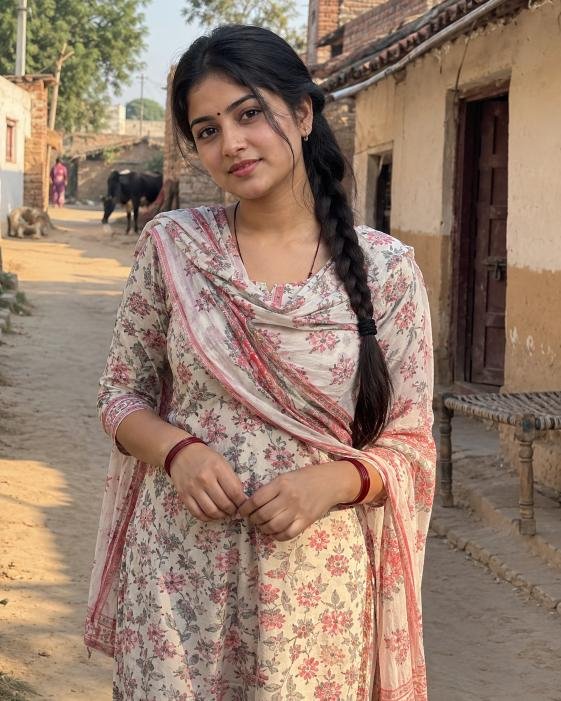 Gaon ki ladki in traditional rural Indian look