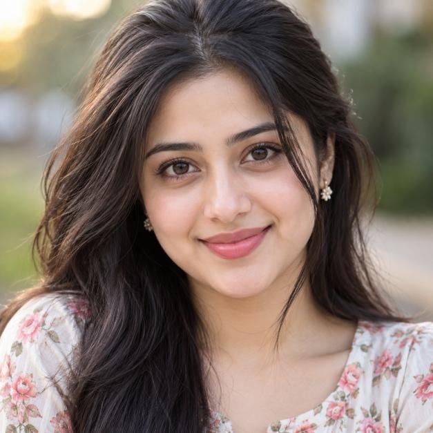 Natural smiling woman profile picture for WhatsApp DP