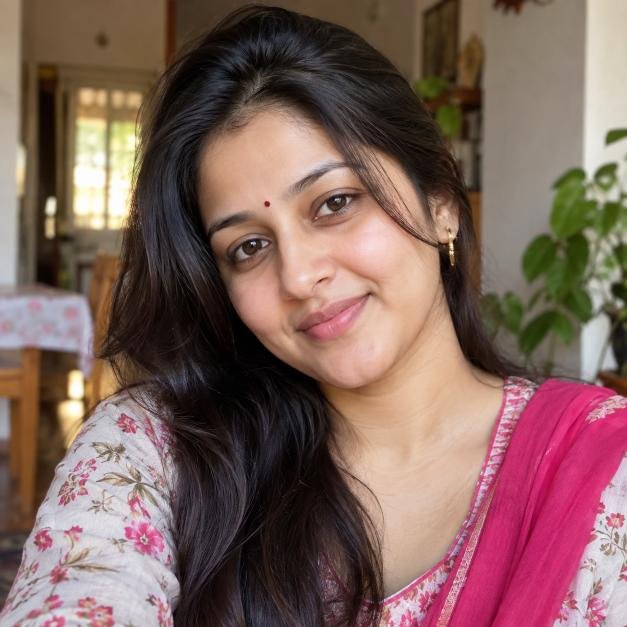 Natural gharelu girl portrait for WhatsApp profile picture