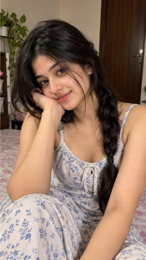 Natural home look girl full screen vertical wallpaper