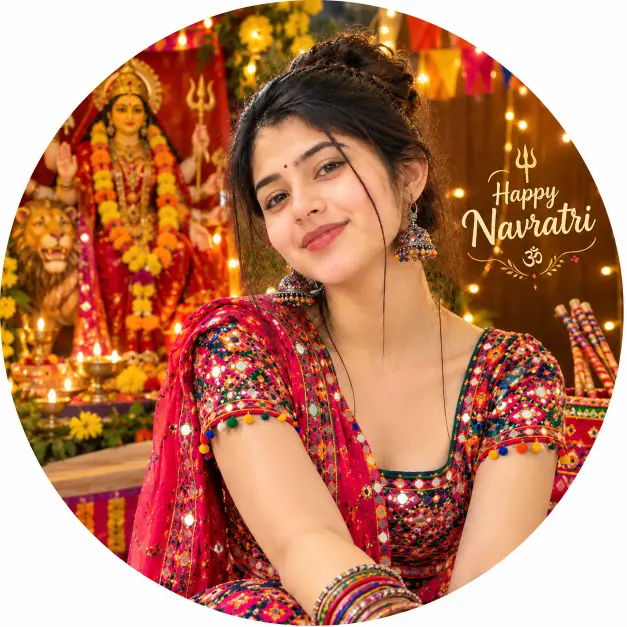 navratri special dp for whatsapp ladki ki photo