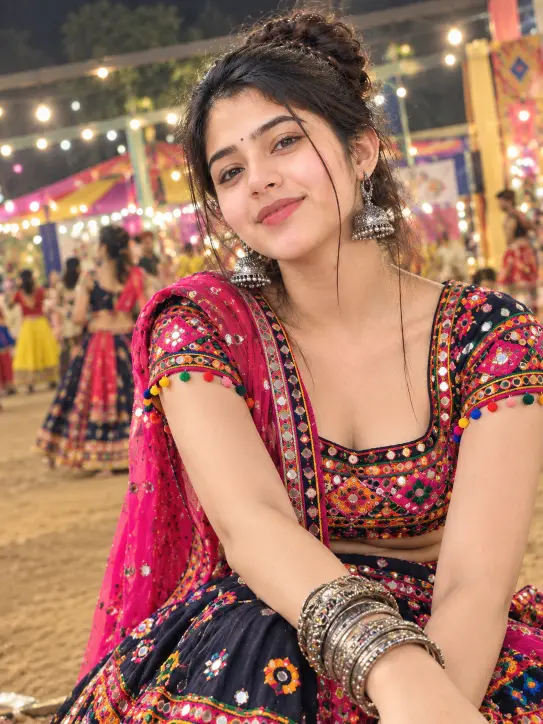 navratri special girl photo hd download