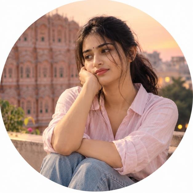 sad wali ladki ki rounded photo for whatsapp