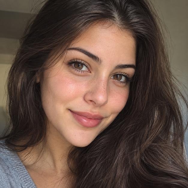 Simple close-up girl photo for Instagram profile