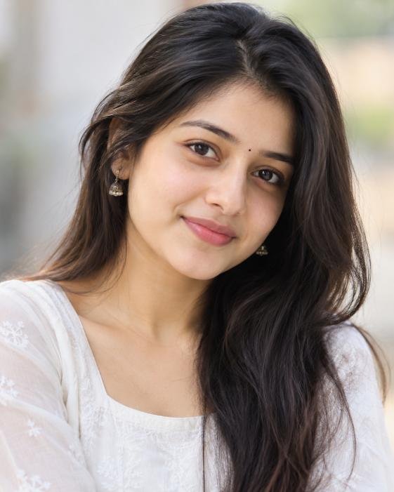 Simple girl portrait with minimal makeup