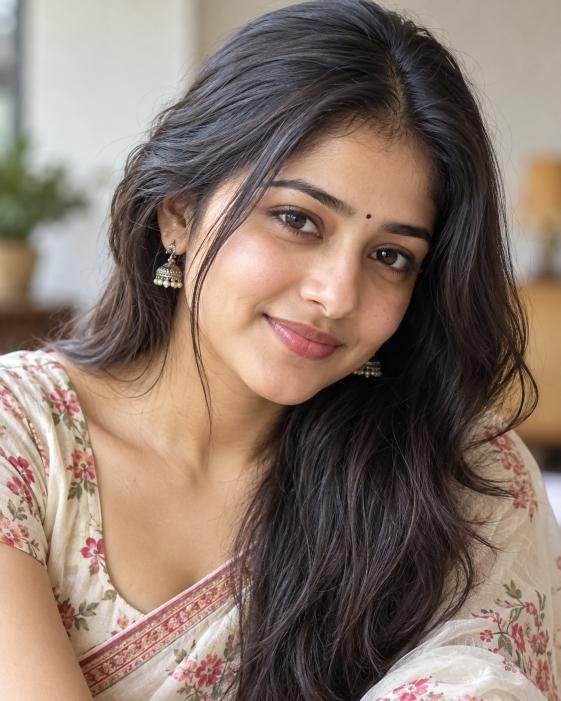 Beautiful young woman close-up portrait for WhatsApp DP
