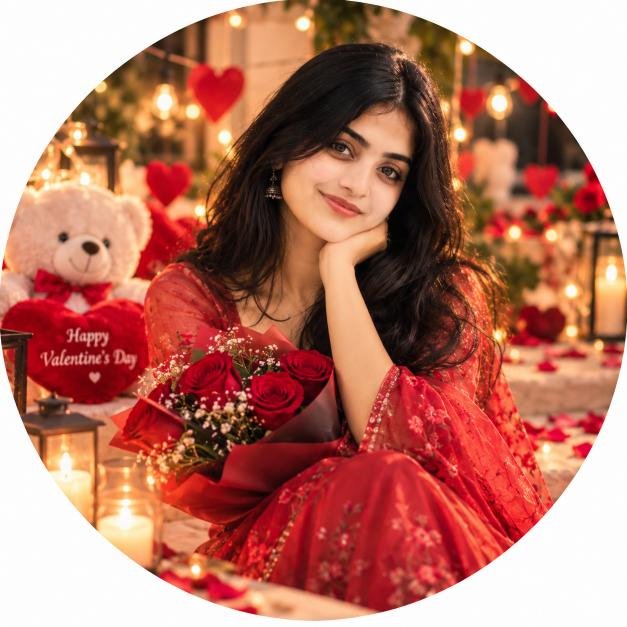 instagram profile ke liye circle cut girl pic