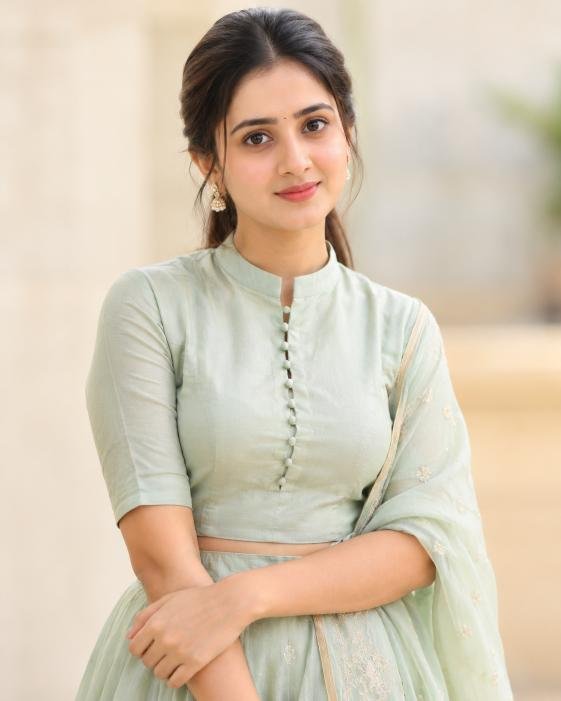 Young Indian woman in traditional kurti outdoors